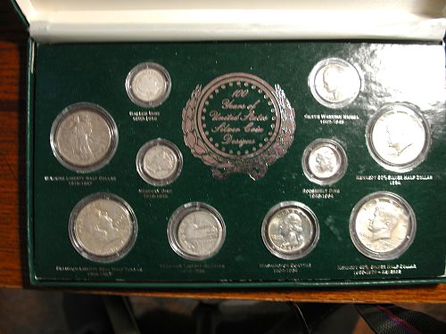 100 Years of United States Silver Coin designs NICE