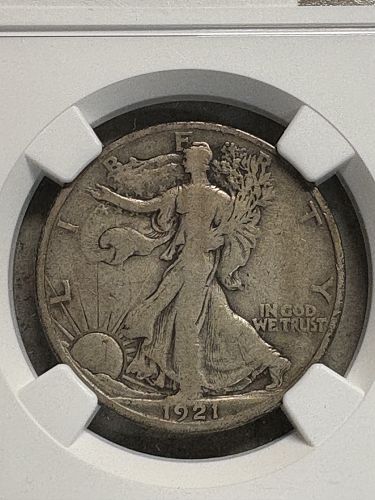 1921-S Walking Liberty Half Dollar NGC F12