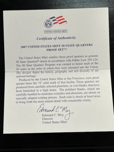 2005-S US Mint America The Beautiful Quarters Quarters Proof Set