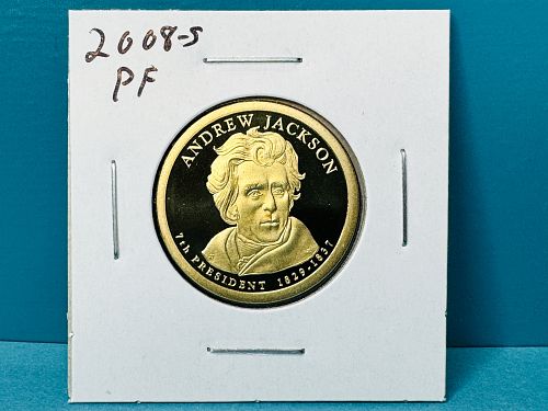 2008-S Proof Andrew Jackson Presidential Dollar