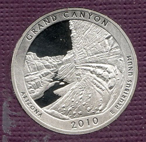 2010 S Grand Canyon America The Beautiful Quarters: Silver Proof -#03-019