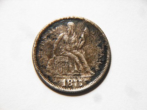 1875-P Silver Seated Dime