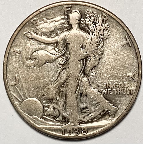 1938D Walking Liberty Half