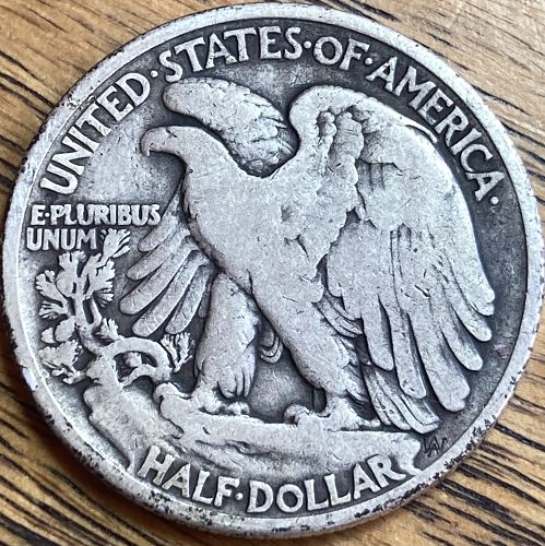 1917 walking liberty half in VERY GOOD condition nice legible date