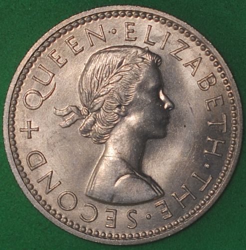1965 New Zealand Shilling BU