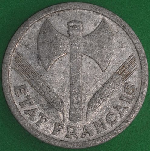 1944C France 2 Francs VF