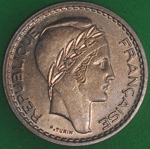 1949 France 10 Francs UNC #2