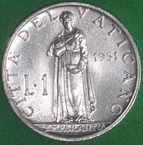 1951/XIII Vatican City Lira BU