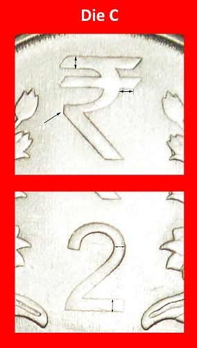Ⰶ CORRUPTION RUPEE SYMBOL (2011-2019):INDIA★2 RUPEES 2012 JUST PUBLISHED! MINT LUSTRE