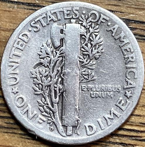 1926D mercury dime in VERY GOOD condition