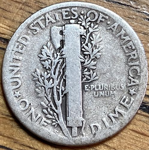 1923S mercury dime in VERY GOOD condition