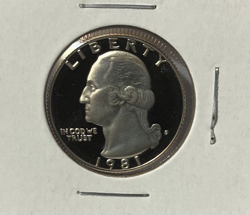 1981 S Proof Washington quarter