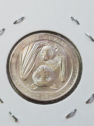 2020 W V75 American Samoa America the Beautiful Quarters National Park Quarter