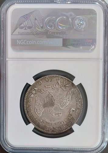 1817 Capped Bust Early Half Silver Dollar 50c Nice NGC XF40 Coin EST SURVIVAL: 3,000