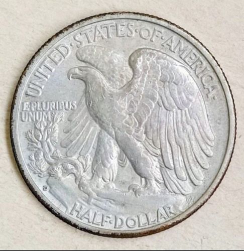 1943 D Walking Liberty Half Dollar • .900 Silver • Nice Toning • CH AU  *wl433