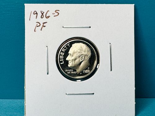 1986-S Proof Roosevelt Dime