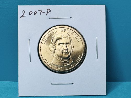 2007-P Thames Jefferson Presidential Dollar