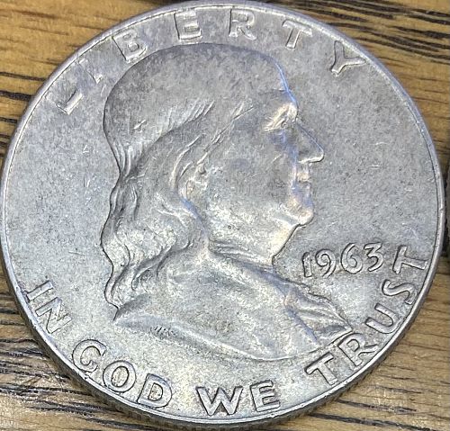 4 silver half dollars 1908-1964 in GOOD-ALMOST UNCIRCULATED condition lot 4E