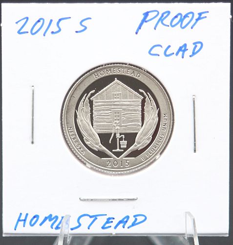 2015S Clad Proof Homestead Quarter