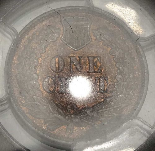 1872 Indian Cent, Semi Key Date, PCGS AU-58, Eagle Eye Seal