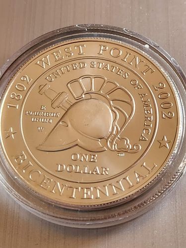2002 West Point Bicentennial Silver Dollar W PR70