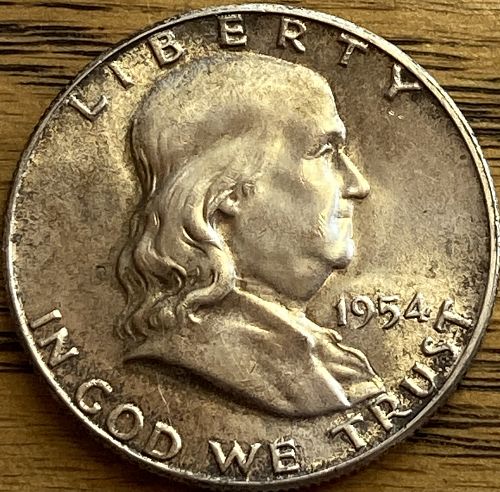 1954 Franklin half in MINT STATE condition