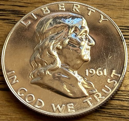 1961 Franklin half in PROOF condition