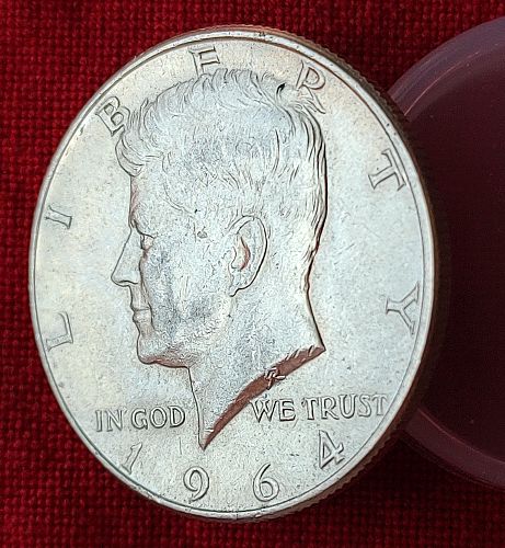 1964 P Kennedy Half Dollar - Free Shipping for additional coins purchased on same invoice.