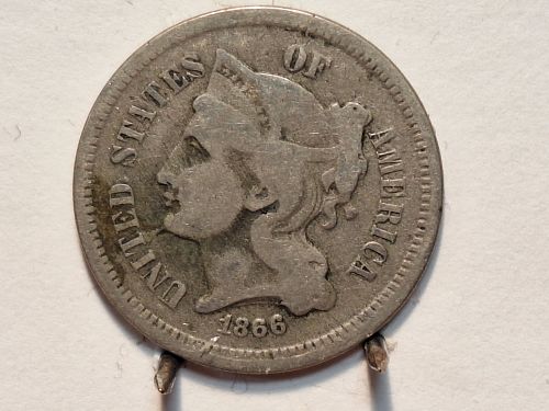 1866 Three Cent Nickel