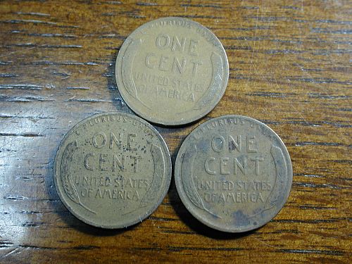 1929 P,D,S Lincoln Wheat penny cent set NICE
