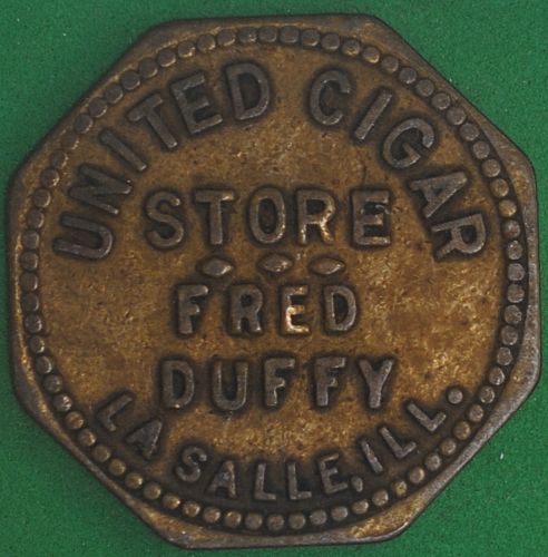 United Cigar Store, Fred Duffy, Lasalle, Ill., Good For 25¢ In Merchandise