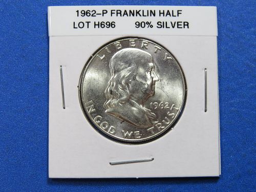 1962-P FRANKLIN HALF DOLLAR - Higher Grade - LOT H696