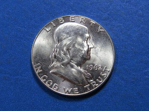 1962-P FRANKLIN HALF DOLLAR - Higher Grade - LOT H696