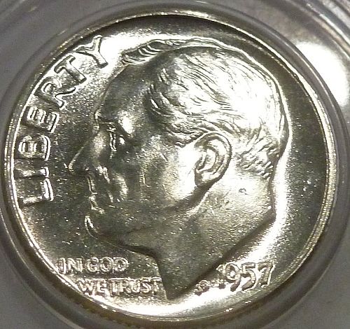 1957-P GEM PROOF HIGH GRADE Roosevelt Dime ( 150-20 )