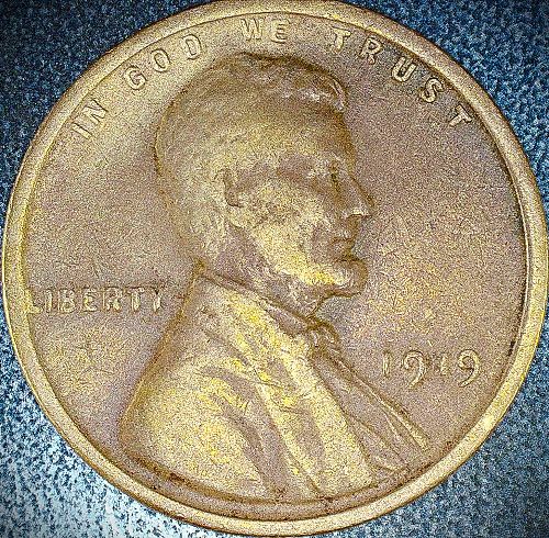 1919 P Lincoln Wheat Cent
