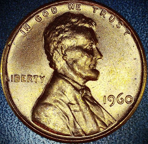 1960 P Lincoln Memorial Cent Small Cents:  Gem Brilliant Uncirculated (RED)