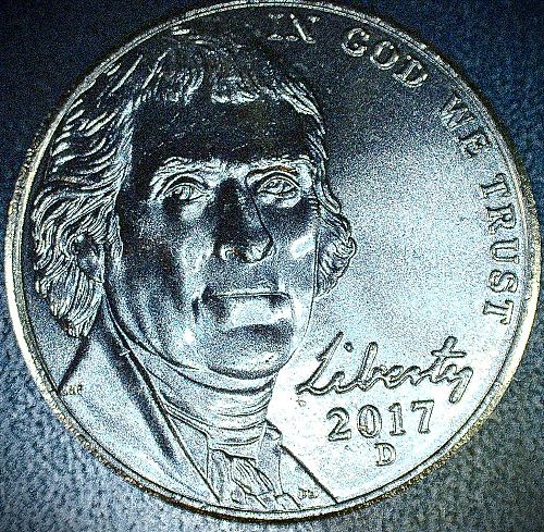 2017 D Jefferson Nickel BU