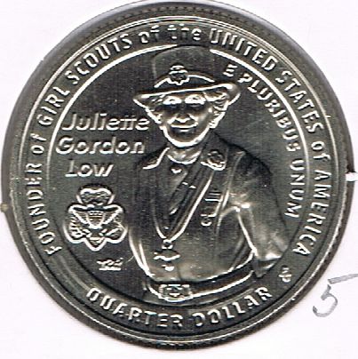 25 Cents / Quarter 2025 S, Juliette Gordon Low
