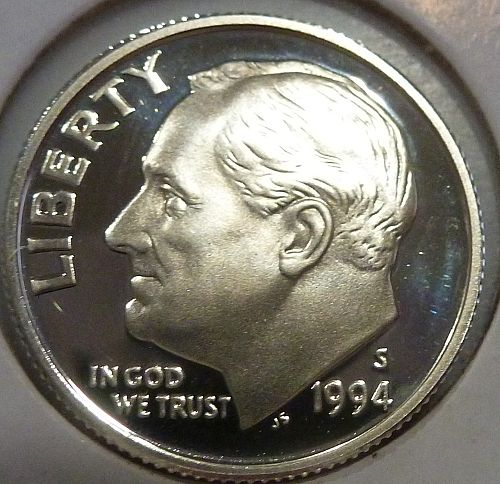 1994-S Gem PROOF SILVER  Roosevelt Dime (150-53)