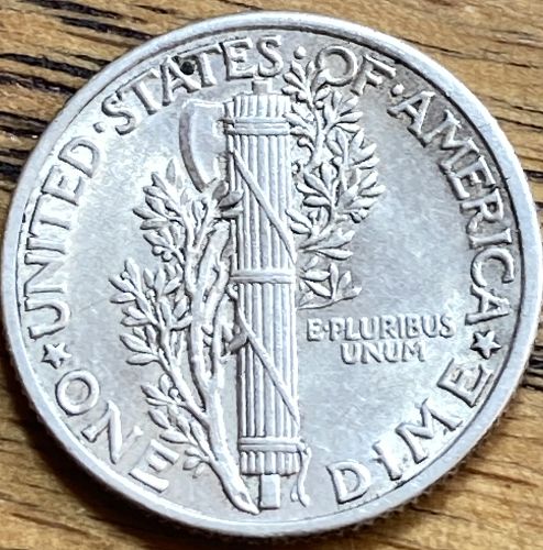 1936 mercury dime in ALMOST UNCIRCULATED condition
