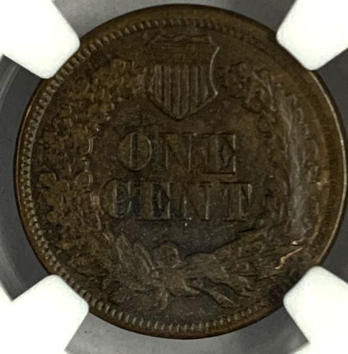 1877 Indian Head Cent, AU Det. NGC (8685)