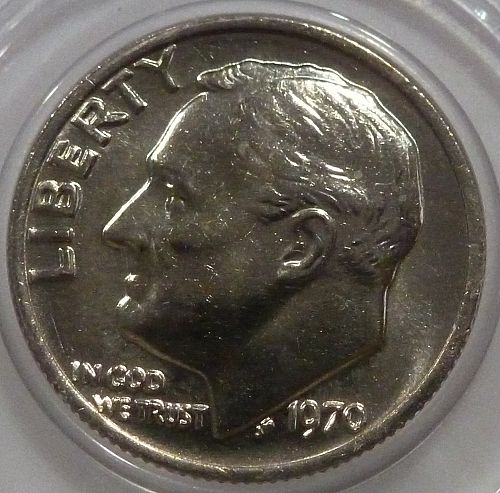 1970-P Gem BU Roosevelt Dime ( 74-08 )