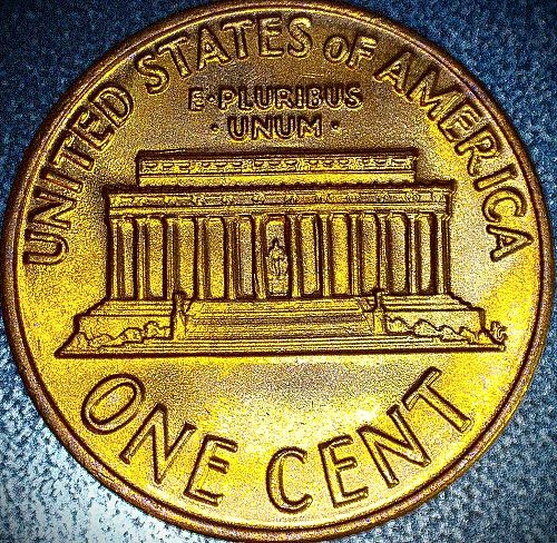 1970 P Lincoln Memorial Cent BU Red