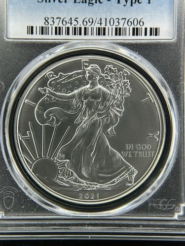2021 American Silver Eagle - PCGS Graded MS69