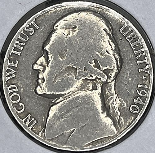 1940P 5 Cents Jefferson Nickel (N405)
