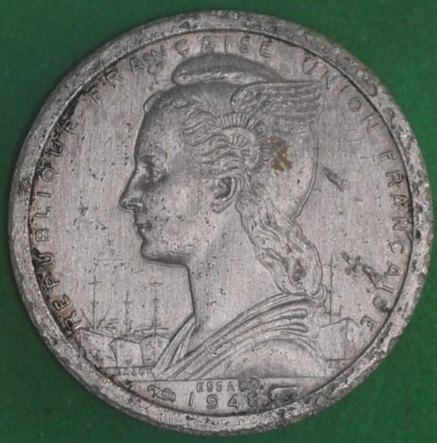 1948 Togo Franc UNC Details Piedfort with Essai