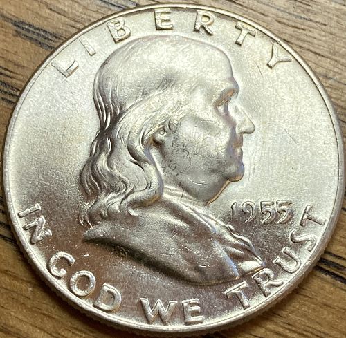 1955 Franklin half in MINT STATE condition