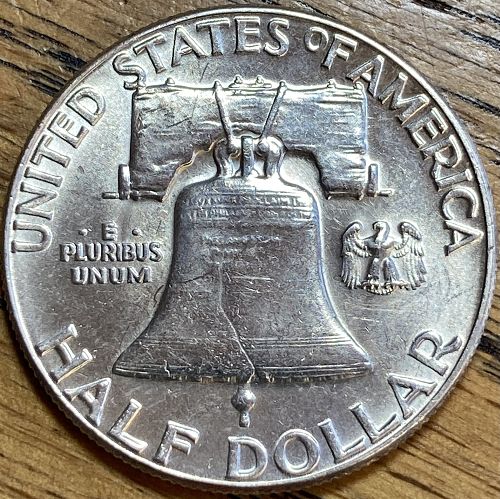 1961 Franklin half in ALMOST UNCIRCULATED condition