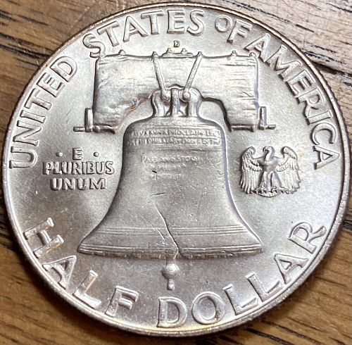 1962D Franklin half In MINT STATE condition