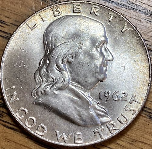 1962D Franklin half In MINT STATE condition